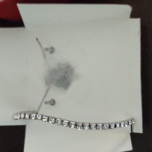 Earrings, necklace and bracelet, Swarovski crystal. New in box - Picture 5 of 6